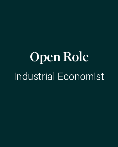 Open Role_Industrial Economist
